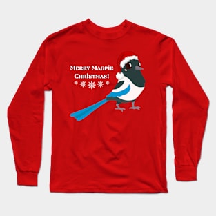 Merry Magpie Christmas Long Sleeve T-Shirt